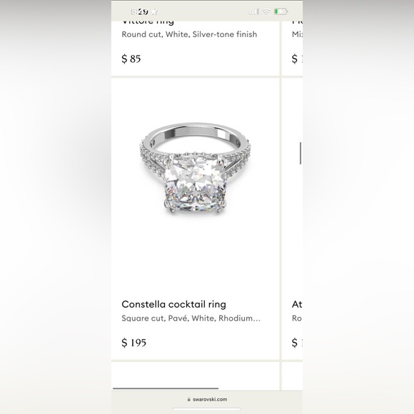 Swarovski cocktail ring - Picture 3 of 6